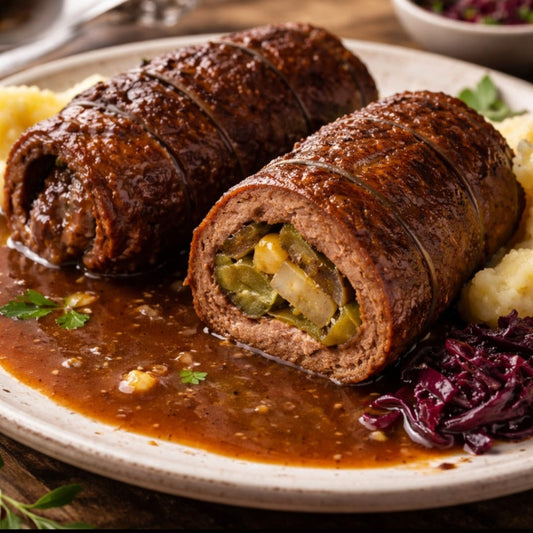 JACK's vegane Rouladen in Bratensoße — pflanzliche Hausmannskost auf Sojabasis im Glas, 650 g